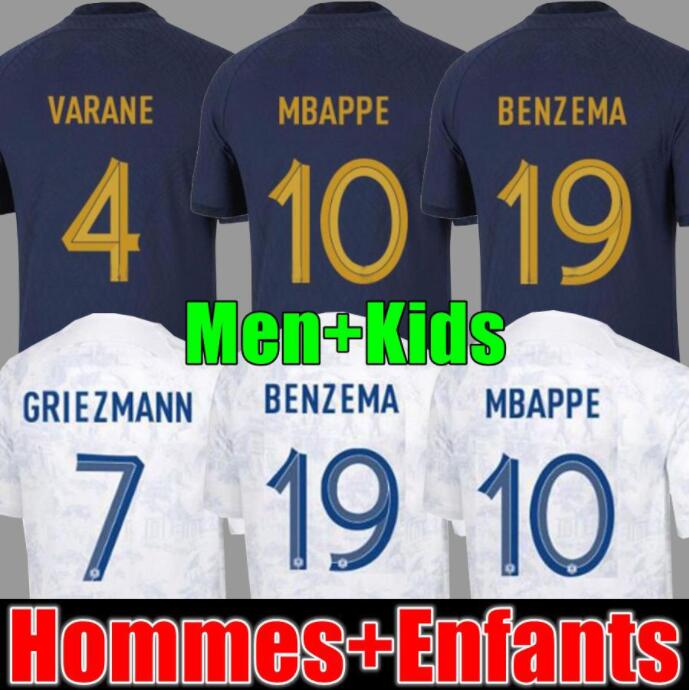 Maillots de football 2022 Soccer Jersey French BENZEMA Football shirts MBAPPE GRIEZMANN POGBA kante maillot foot kit top shirt hommes enfants MEN set, 2022 away
Maillots de football 2022 Soccer Jersey French BENZEMA Football shirts MBAPPE GRIEZMANN POGBA kante maillot foot kit top shirt hommes enfants MEN set, 2022 away