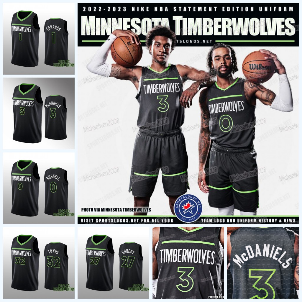 Minnesotas MIN Custom Timberwolve 2022-23 Statement Jersey D'Angelo 0 Russell Anthony 1 Edwards 3 McDaniels 6 McLaughlin 32 Towns 27 Gobert 10 Forbes, Black
Minnesotas MIN Custom Timberwolve 2022-23 Statement Jersey D'Angelo 0 Russell Anthony 1 Edwards 3 McDaniels 6 McLaughlin 32 Towns 27 Gobert 10 Forbes, Black