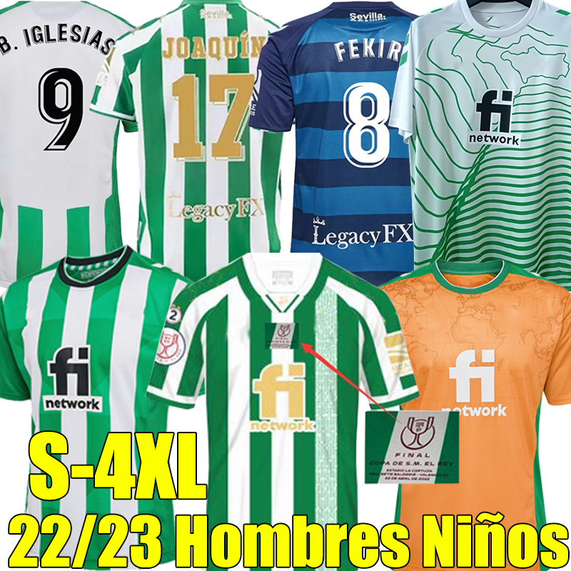 4XL 22/23 real Betis soccer Jerseys copa DEL rey FINAL JOAQUIN B.Iglesias camiseta de futbol Juanmi ESTADIO LA CARTUJA Fekir 2023 2022 special-edition third men kids kit, Copa del rey kit
4XL 22/23 real Betis soccer Jerseys copa DEL rey FINAL JOAQUIN B.Iglesias camiseta de futbol Juanmi ESTADIO LA CARTUJA Fekir 2023 2022 special-edition third men kids kit, Copa del rey kit