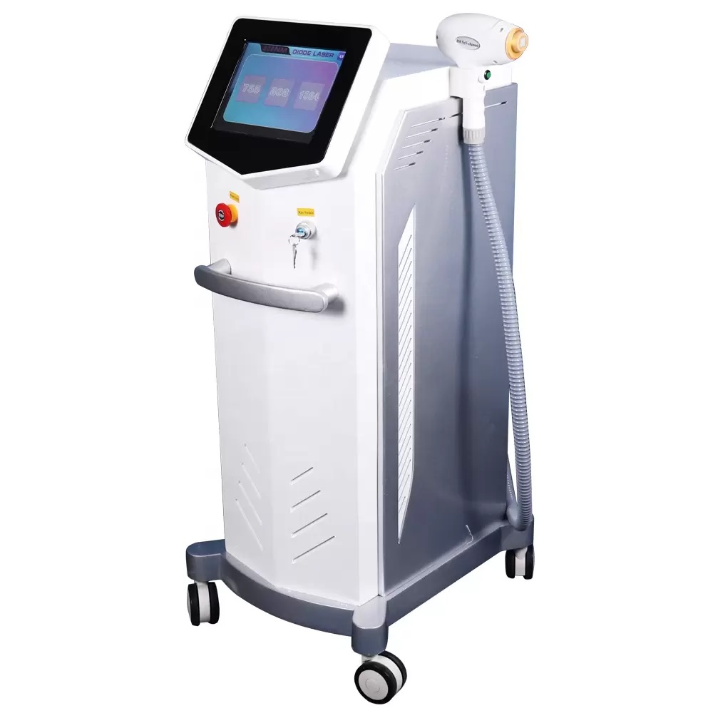 New Ice 1200W 3 Wavelengths Diode Laser 808nm Diode-Laser Hair Removal Skin Tightening Machine CE Approve Beauty Salon Equipment