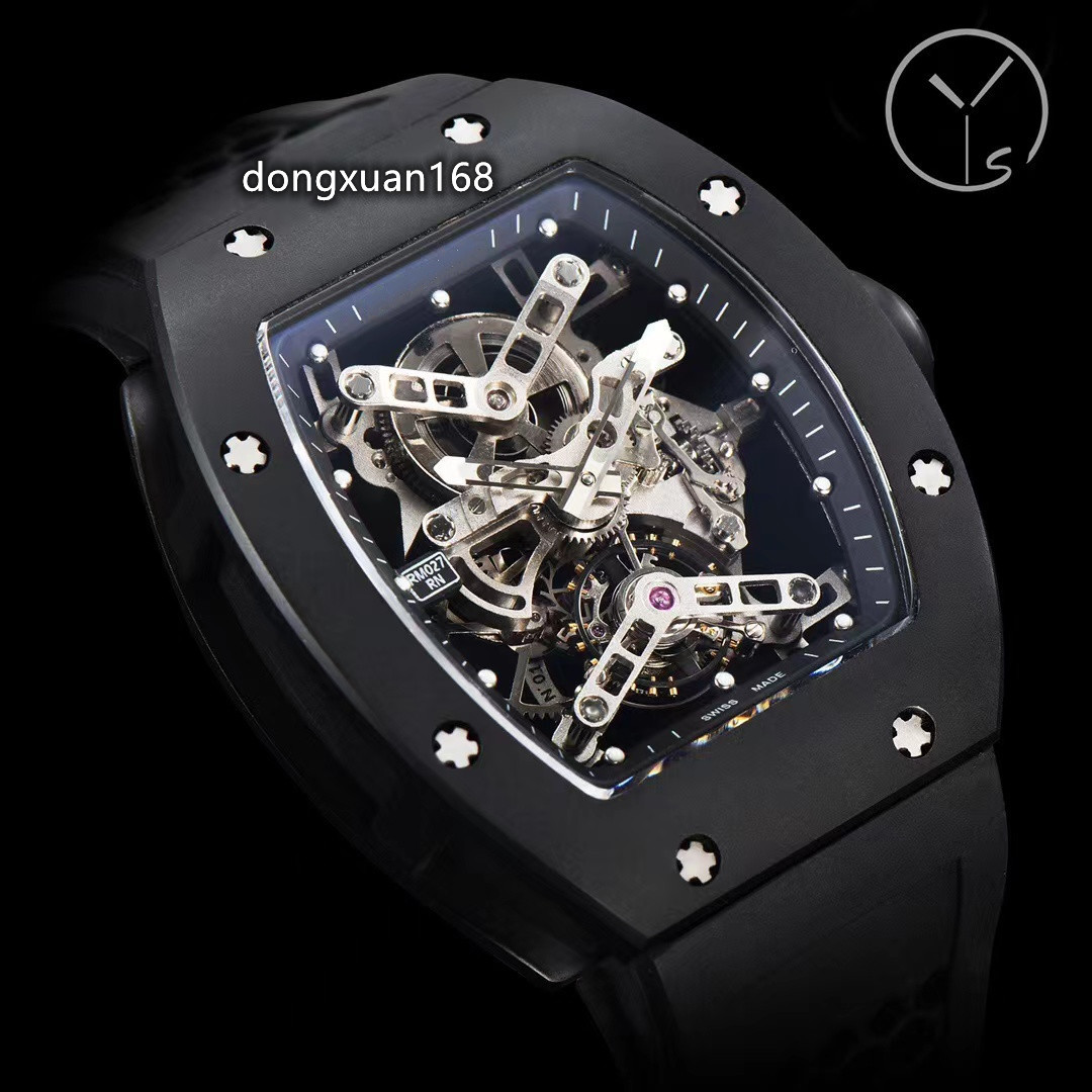 YS RM027 True Tourbillon Watch Size 43mm x 50mm Class 5 Titanium case Sapphire crystal mirror natural rubber strap, As shown
YS RM027 True Tourbillon Watch Size 43mm x 50mm Class 5 Titanium case Sapphire crystal mirror natural rubber strap, As shown