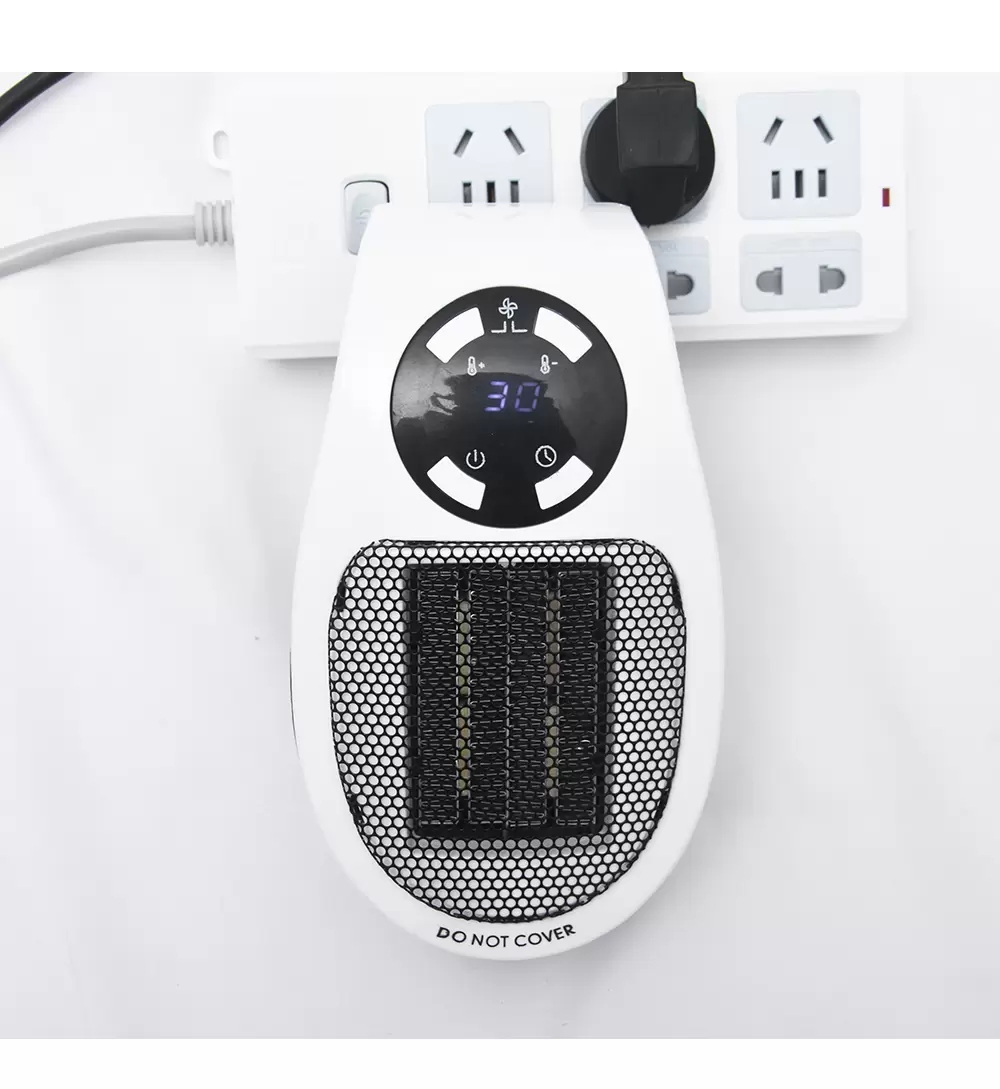 Wall-Outlet Mini Electric Air Heater Portable Space Fan Heater Desktop Household Office heat fan speed small sun heat