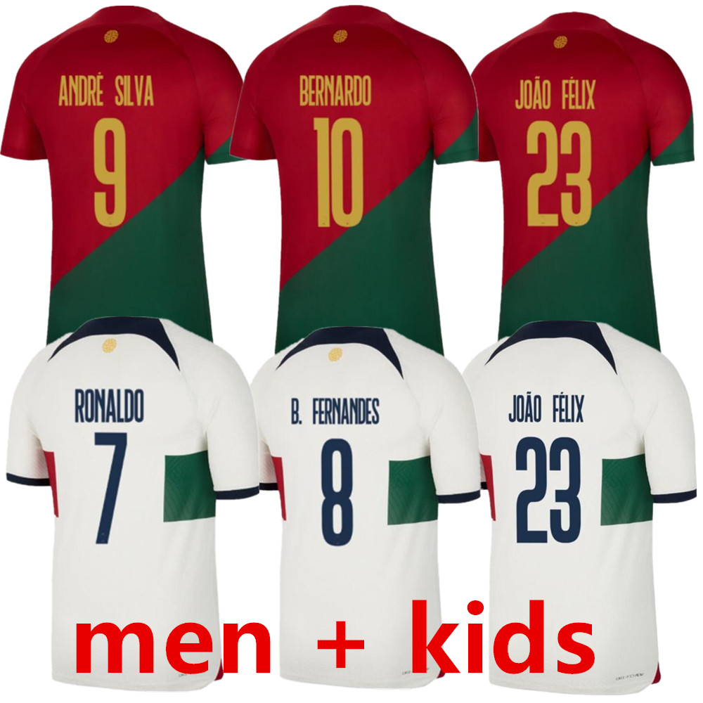 2022 Portuguese soccer jersey Bruno FERNANDES DIOGO J. Portuguesa Retro Joao Felix 22 23 Football shirt BERNARDO Portugieser Men Women Kids Kit, 22-23 away
2022 Portuguese soccer jersey Bruno FERNANDES DIOGO J. Portuguesa Retro Joao Felix 22 23 Football shirt BERNARDO Portugieser Men Women Kids Kit, 22-23 away