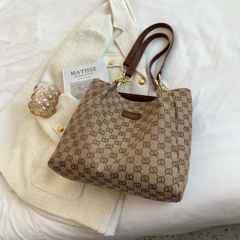 Canvas Shopper Bags For Woman Luxury Cotton Shoulder Tote Bag 2022 New Design Woman Simple Canvas Shopping Shoulder Bag
