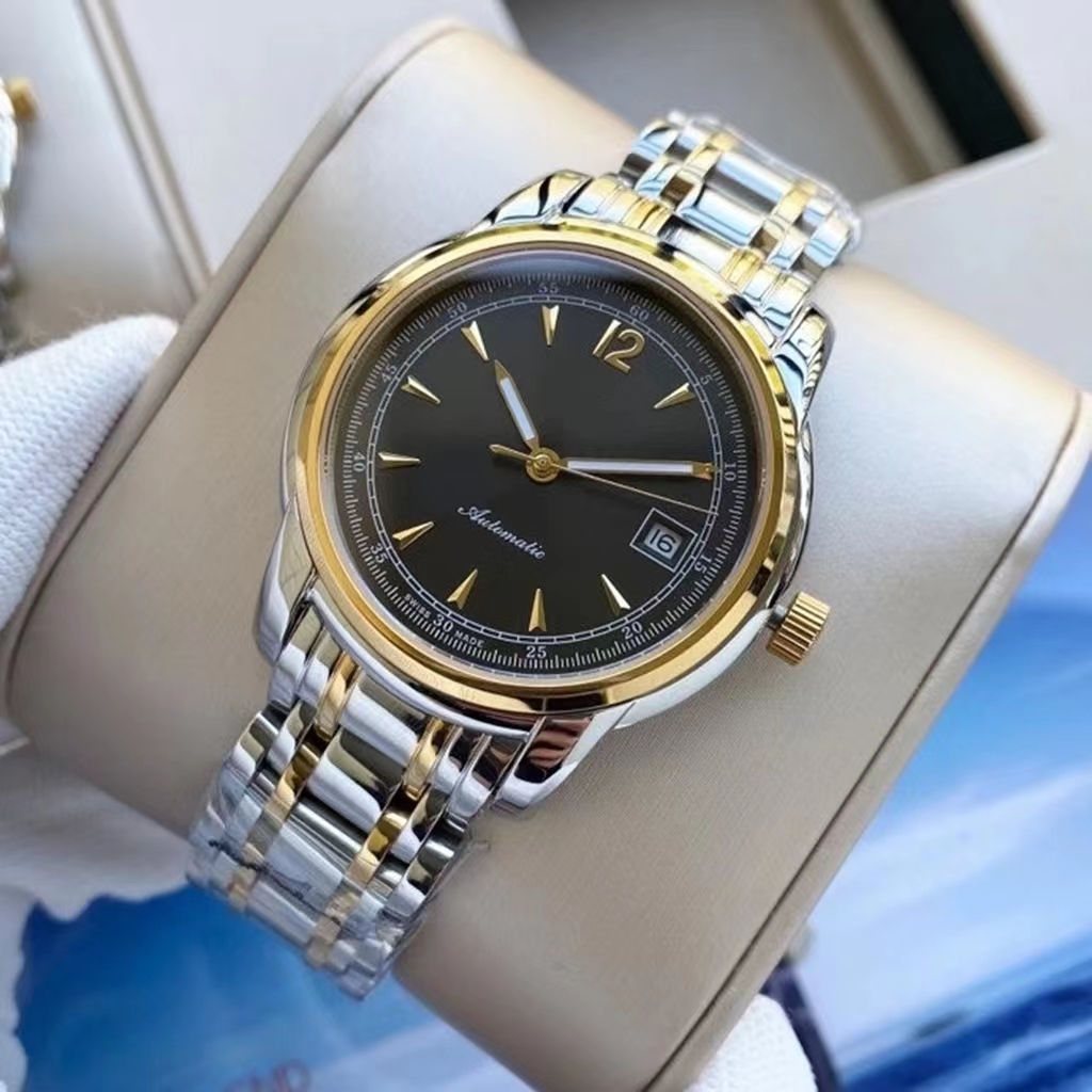 Luxury Mechanical Watch 40mm Black Dial Japanese Prototype Caliber 8215 Self-Winding Gold Stainless Steel Case with Luminous Sapphire Crystal Men's Watch, Silver
Luxury Mechanical Watch 40mm Black Dial Japanese Prototype Caliber 8215 Self-Winding Gold Stainless Steel Case with Luminous Sapphire Crystal Men's Watch, Silver