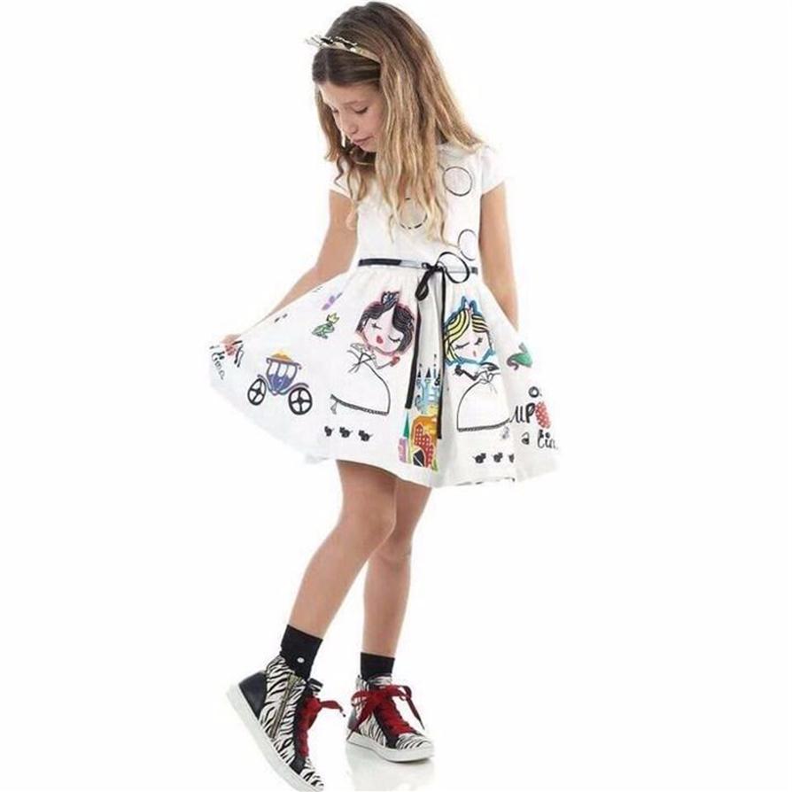 Girls Summer Dress Kids Clothes 2018 Brand Baby Girl Dress with Sashes Robe Character Princess Dress Children Clothing334b, White
Girls Summer Dress Kids Clothes 2018 Brand Baby Girl Dress with Sashes Robe Character Princess Dress Children Clothing334b, White
