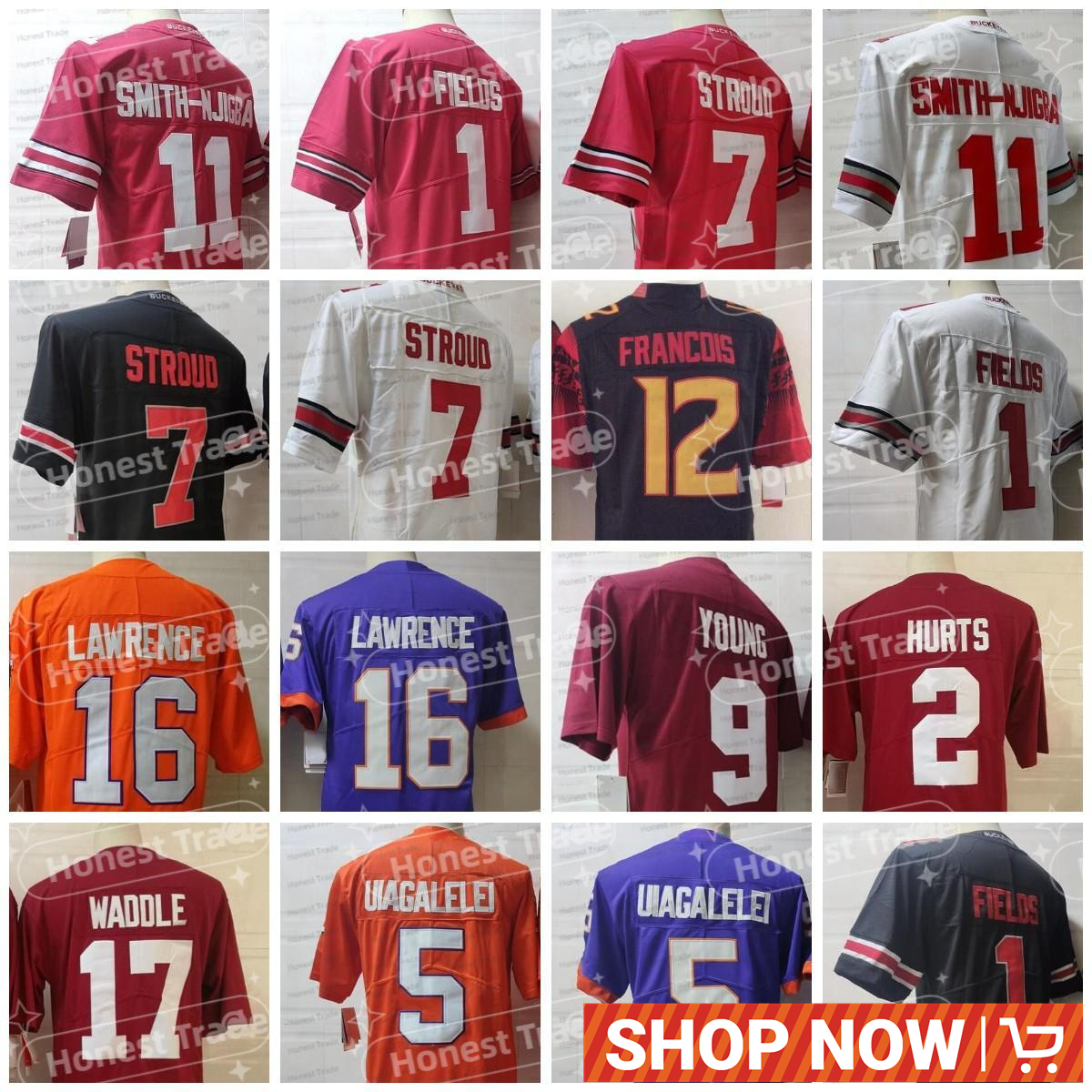 NCAA 7 Stroud Football Jersey Justin Fields 11 Smith-Njicba Trevor Lawrence Clemson Tigers 5 Uiagalelei Alabama Crimson Waddle Young Francois Men College Jerseys, Men;as
NCAA 7 Stroud Football Jersey Justin Fields 11 Smith-Njicba Trevor Lawrence Clemson Tigers 5 Uiagalelei Alabama Crimson Waddle Young Francois Men College Jerseys, Men;as