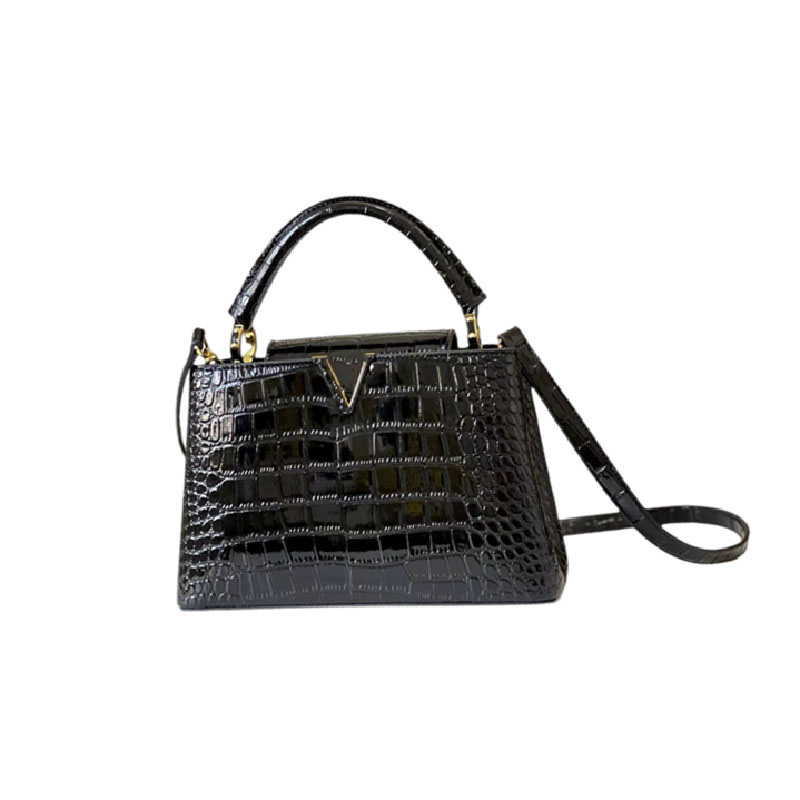 5A top designer women's bags big-name leather luxury crocodile pattern large-capacity handbags shoulder crossbody classic wild high-end fashion Capucines, Box
5A top designer women's bags big-name leather luxury crocodile pattern large-capacity handbags shoulder crossbody classic wild high-end fashion Capucines, Box