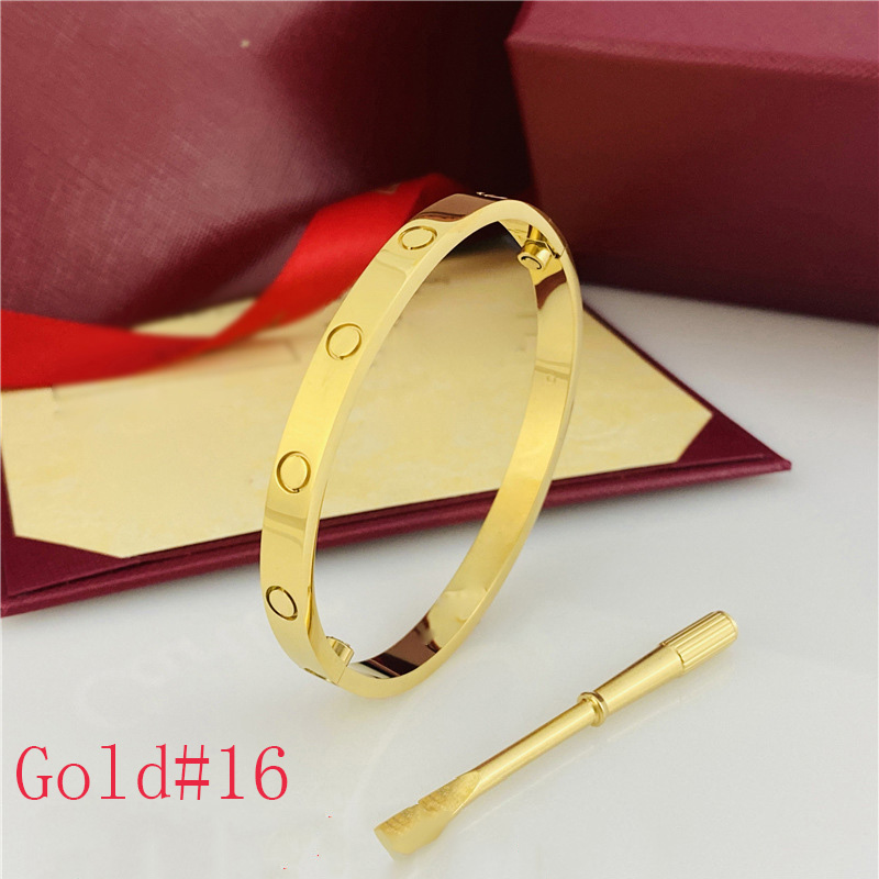 Love bangle bracelet with screwdriver Bangles Designer Luxury Jewelry Womans 6/7mm Rose Gold platinum bracelets for women friendship accessories wholesale
Love bangle bracelet with screwdriver Bangles Designer Luxury Jewelry Womans 6/7mm Rose Gold platinum bracelets for women friendship accessories wholesale