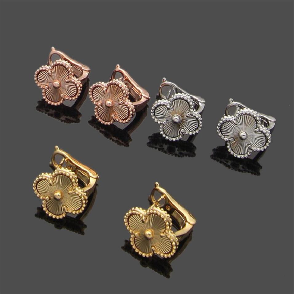 Luxury Designer Earrings Screw Back Four-leaf Clover Cleef Earrings Womens Fashion 18K Gold Earring Jewelry234S
Luxury Designer Earrings Screw Back Four-leaf Clover Cleef Earrings Womens Fashion 18K Gold Earring Jewelry234S