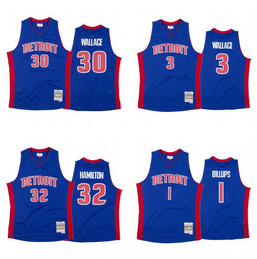 Basketball Jerseys Rasheed Wallace #30 Richard Hamilton #32 Chauncey Billups #1 Ben Wallace #3 Mitchell & Ness Hardwoods Classics retro Men Women Youth throwback jersey, With logo
Basketball Jerseys Rasheed Wallace #30 Richard Hamilton #32 Chauncey Billups #1 Ben Wallace #3 Mitchell & Ness Hardwoods Classics retro Men Women Youth throwback jersey, With logo