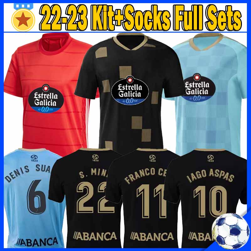 2022 2023 RC Celta Soccer jerseys 2002 2004 de Vigo RETRO 22/23 camiseta chandal futbol uniforms IAGO ASPAS S.MINA SUAREZ Men kids kit socks, Saierta 22-23 third patch
2022 2023 RC Celta Soccer jerseys 2002 2004 de Vigo RETRO 22/23 camiseta chandal futbol uniforms IAGO ASPAS S.MINA SUAREZ Men kids kit socks, Saierta 22-23 third patch