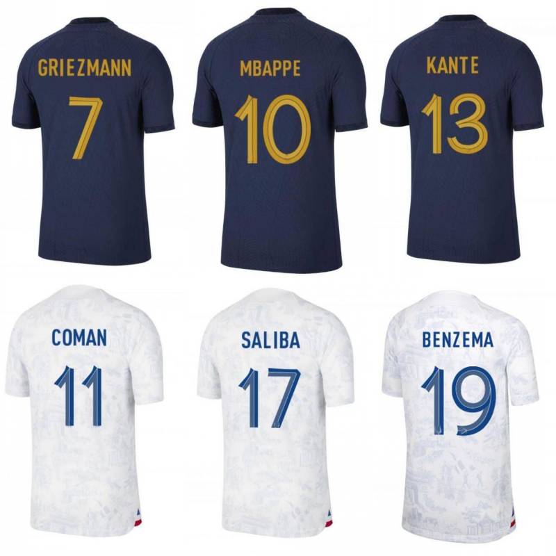 2022 France Soccer Jerseys MBAPPE BENZEMA CAMAVINGA T.HERNANDEZ COMAN SALIBA Mens GRIEZMANN RABIOT NKUNKU DEMBELE GIROUD TCHOUAMENI GUENDOUZI KOUNDE Kids Kit, Home+patch
2022 France Soccer Jerseys MBAPPE BENZEMA CAMAVINGA T.HERNANDEZ COMAN SALIBA Mens GRIEZMANN RABIOT NKUNKU DEMBELE GIROUD TCHOUAMENI GUENDOUZI KOUNDE Kids Kit, Home+patch