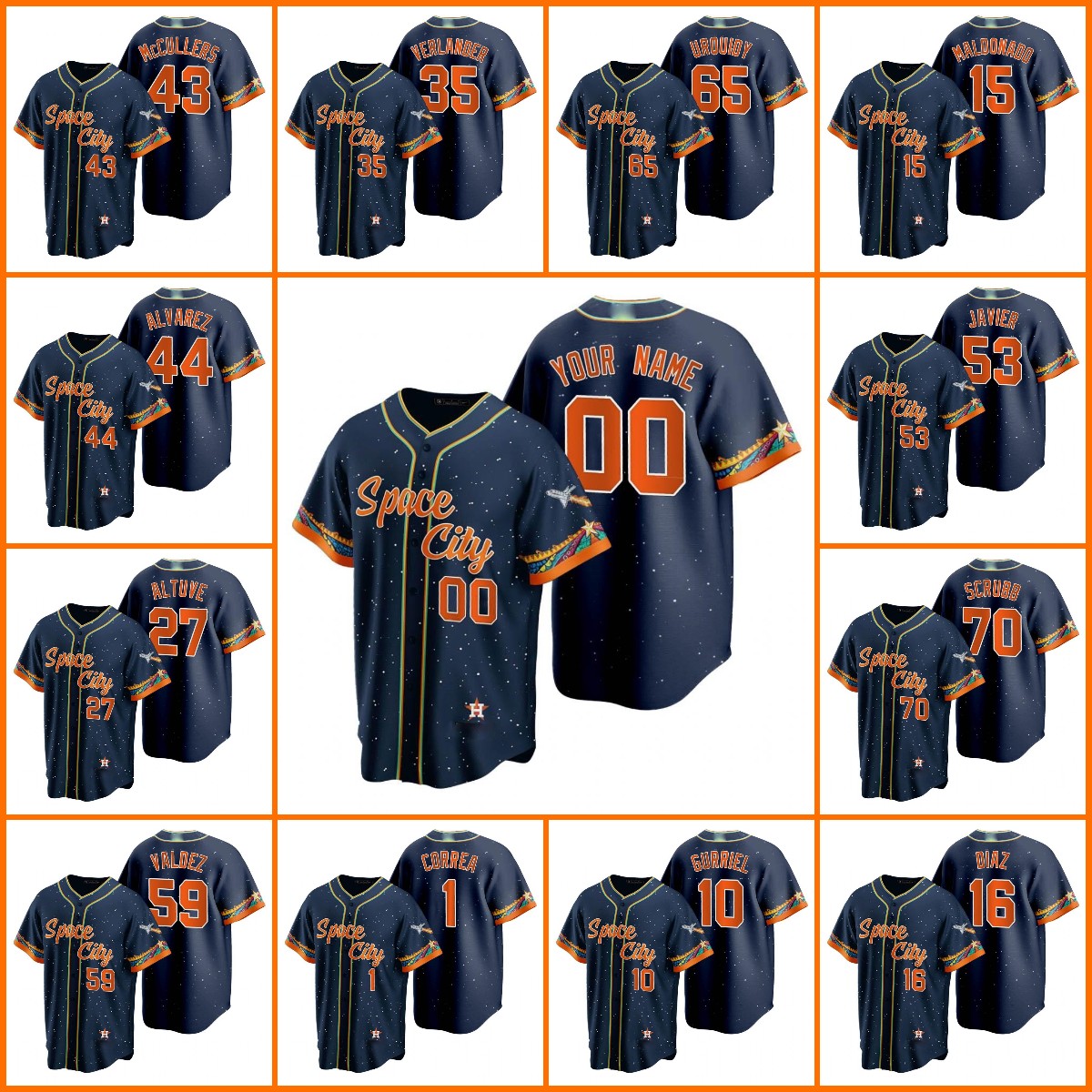 Baseball Jersey Custom Houston''Astros''Men Carlos Correa Alex Bregman Jose Altuve Yordan Alvarez Navy 2021 City Connect Women Youth Limited Wholesale, 15
Baseball Jersey Custom Houston''Astros''Men Carlos Correa Alex Bregman Jose Altuve Yordan Alvarez Navy 2021 City Connect Women Youth Limited Wholesale, 15