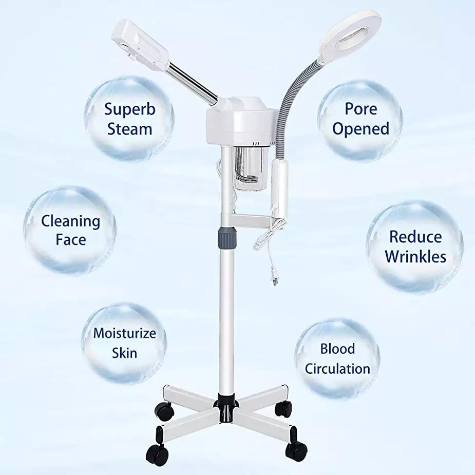 Top Facial steamer Magnifier Lamp Magnifying Lighted Beauty Salon Tool Nail Cold Makeup Light Skin Care Acne Removal