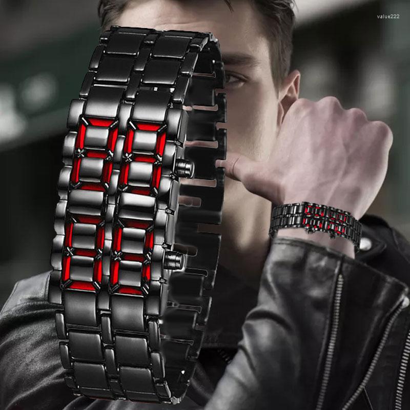 Wristwatches Digital Watch Men Sport Women Watches Electronic LED Male Wrist For Clock Hours, Red
Wristwatches Digital Watch Men Sport Women Watches Electronic LED Male Wrist For Clock Hours, Red