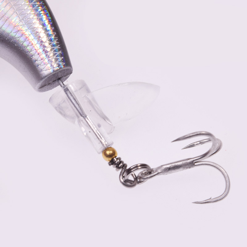 Topwater Fishing Lure 6g 65mm Whopper Popper Wobbler Artificial Hard Bait Bass Plopper Soft Rotating Tail Fishing Tackle