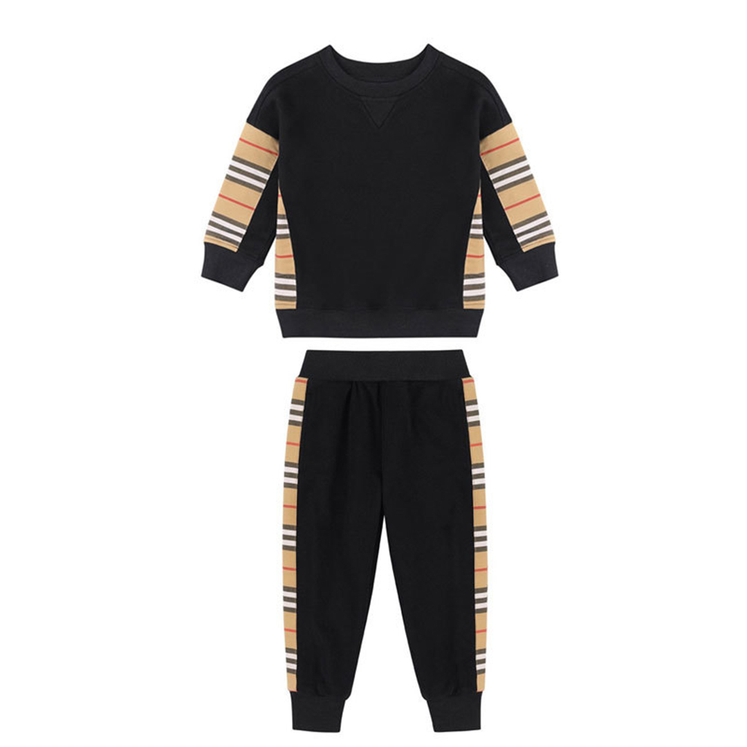 Kids Designer Clothing Sets Plain Tops Pants with Plaid Decoration Childrens Suit School, Khaki
Kids Designer Clothing Sets Plain Tops Pants with Plaid Decoration Childrens Suit School, Khaki