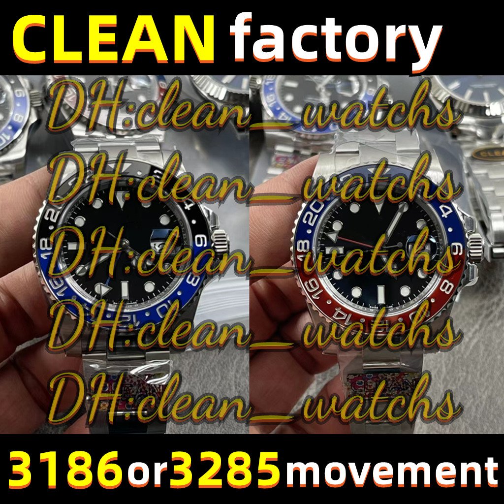Clean Watch Mens Watches gmt 3186 OR 3285 Two Movements 40mm Red and blue ceramic mouthing Batman left handed c1, Box
Clean Watch Mens Watches gmt 3186 OR 3285 Two Movements 40mm Red and blue ceramic mouthing Batman left handed c1, Box