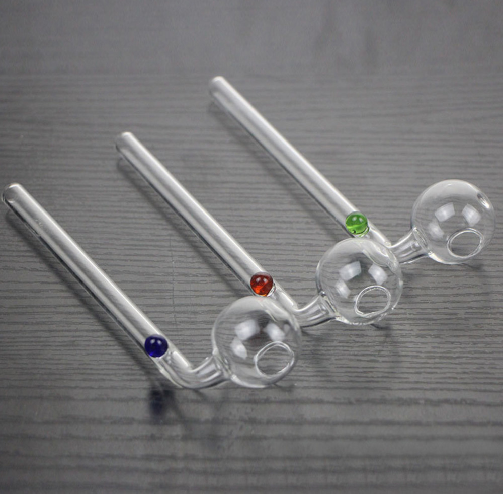 Clear Thick Glass Oil Burner smoking pipes with colorful point hookah Bent shape pipe
Clear Thick Glass Oil Burner smoking pipes with colorful point hookah Bent shape pipe