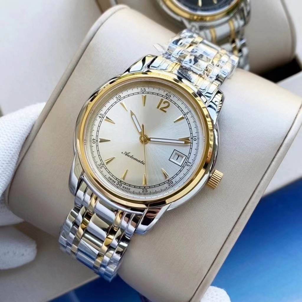 Luxury Mechanical Watch 40mm Dial Japanese Prototype Caliber 8215 Self-Winding Silver Gold Stainless Steel Case with Luminous Sapphire Mirror Men's Watch
Luxury Mechanical Watch 40mm Dial Japanese Prototype Caliber 8215 Self-Winding Silver Gold Stainless Steel Case with Luminous Sapphire Mirror Men's Watch
