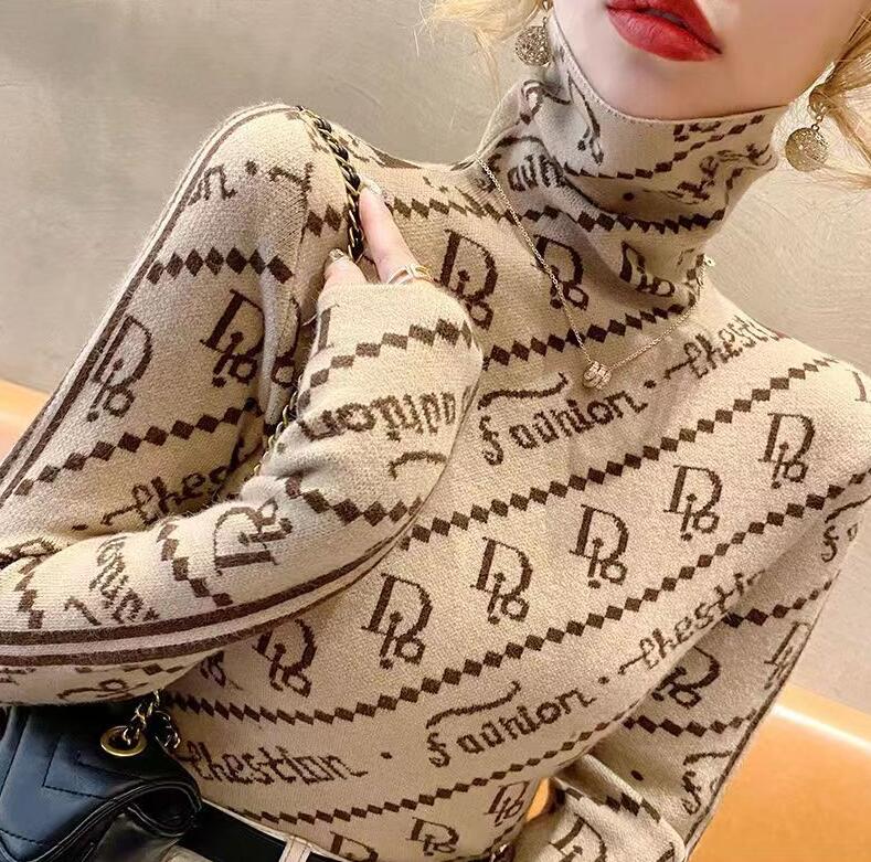 Women Sweater For Pullovers Turtleneck Knitted Designer Luxury Sweatshirt Girls Tops, 11
Women Sweater For Pullovers Turtleneck Knitted Designer Luxury Sweatshirt Girls Tops, 11