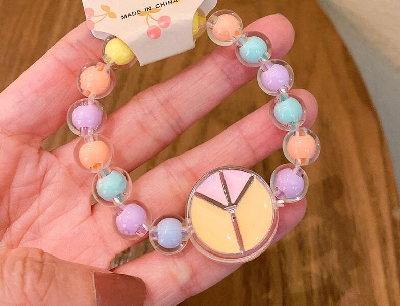 Multi Styles kids Jewelry Bracelet Accessory Multi beads Flower Watermelon Charms Bracelets Girl Birthday gift