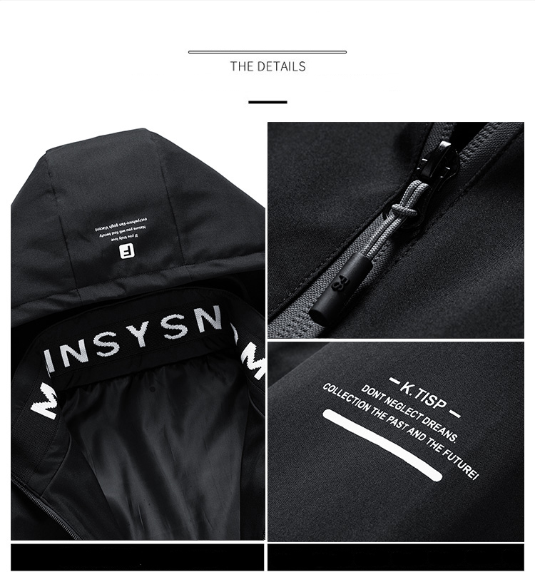 Men's Jackets Hooded Jacket for Men Bomber Jacket Men's Windbreakers Zipper Coats Spring Autumn Casual Cargo Jacket Men Fashion Outerwear 22