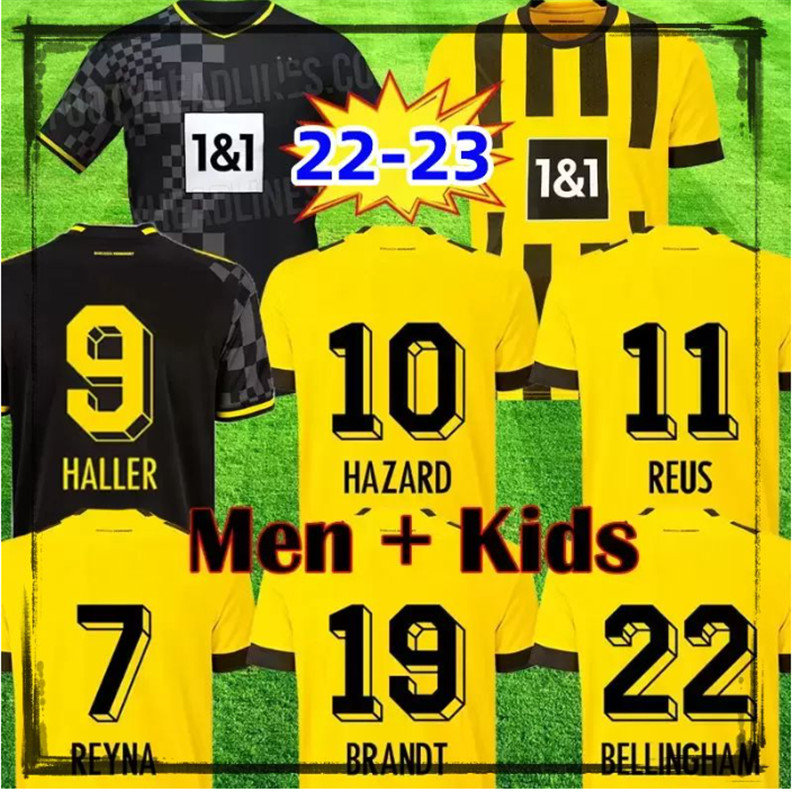Top 2022 23 DOrtmund men kids kit soccer jerseys BVB HALLER SULE BRANDT football shirt REUS MOUKOKO BELLINGHAM HUMMELS REYNA HAZARD MALEN maillot de football Jersey, Black
Top 2022 23 DOrtmund men kids kit soccer jerseys BVB HALLER SULE BRANDT football shirt REUS MOUKOKO BELLINGHAM HUMMELS REYNA HAZARD MALEN maillot de football Jersey, Black