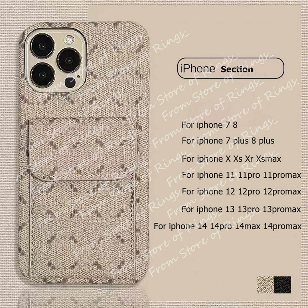 Fashion Designer Leather Card Wallet Phone Cases for iphone 14 13 12 11 Pro max Case 14promax 14Plus 14pro 13promax 13pro 12pro 11Pro X XR XS 7 8 Plus with logo Box
Fashion Designer Leather Card Wallet Phone Cases for iphone 14 13 12 11 Pro max Case 14promax 14Plus 14pro 13promax 13pro 12pro 11Pro X XR XS 7 8 Plus with logo Box
