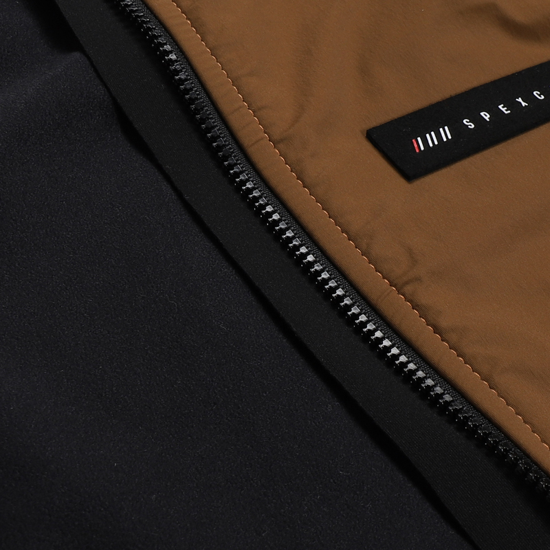 Men's Vests SPEXCEL Updated Winter Windproof And Thermal Fleece Cycling Vest 2 layer Cycling Gilets With 3 Back pockets Brown 220919