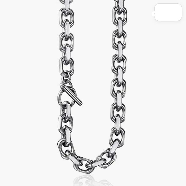 Stainless SteelJewelry Sets Necklace Bracelet Cable Rolo Link Chain for Mens Womens Fashion 8mm Wide Silver 24inch 8.5inch