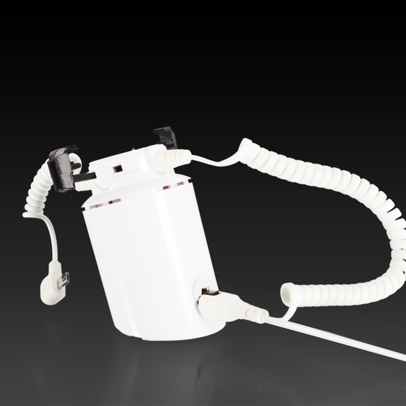 Mobile Phone Burglar Alarm Display Stand Cellphone Security Anti Theft Device Holder With Charging Function