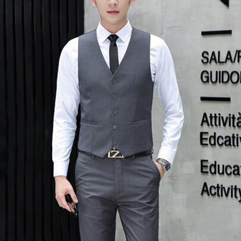 Men's Suits Blazers Suit Vest Men Slim Fit Sleeveless Vest Waistcoat Mens Formal Business Wedding Dress Vests Chaleco Hombre 220919