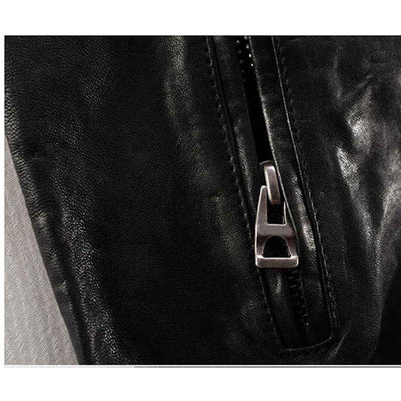 Men's Jackets Tcyeek Men's Genuine Leather Jacket Men Real Sheep Goat Black Brown Male Bomber Motorcycle Jackets Spring Autumn Mens Clothes 