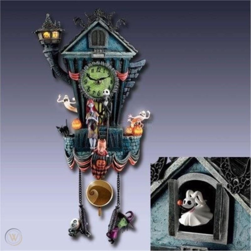 Decorative Objects Figurines Personality Jesus Staring At The Clock Pendant Garden Ornaments Fairy Resin Crafts Cross-border Ornaments 220919