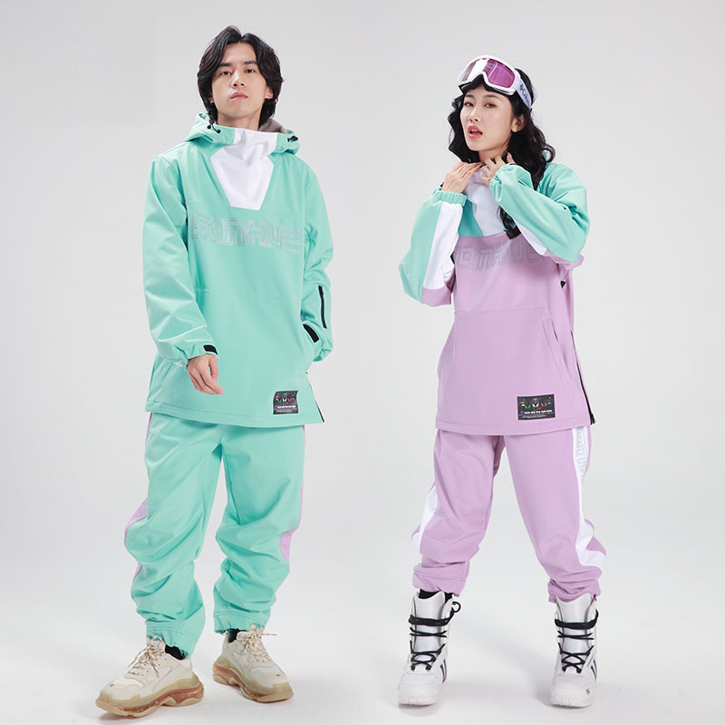 Skiing Suits Suit Women s Outdoor Sports Snowboard Jacket Windproof Waterproof Snow Pants Set Winter Clothing Thickening Warm Men 220906