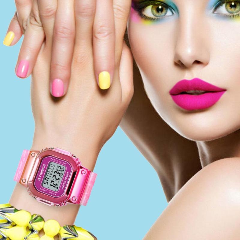 Wristwatches Colorful LEDO Digital Electronic Watch For Women Leisure Waterproof Sports Alarm Clock Design Men's Reloj Hombre, Golden blue
Wristwatches Colorful LEDO Digital Electronic Watch For Women Leisure Waterproof Sports Alarm Clock Design Men's Reloj Hombre, Golden blue