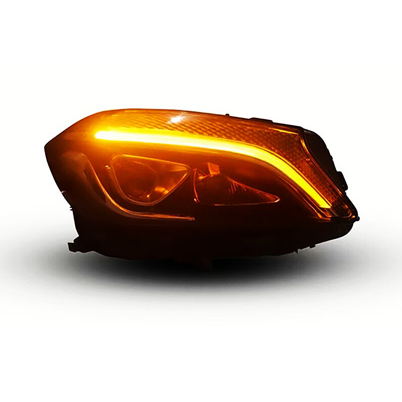 Car Head Lights For Benz W176 Headlamp Replacement 20 13-20 18 A45 A180 A200 LED High Beam Driving Lights DRL Turn Signal Headlights