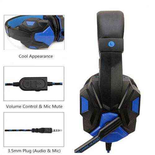 Headsets Potable Microphone Headset Gaming Wired Gaming Headset Headphone For PS4 Xbox One Nintend Switch IPad PC MMicrophone Cellphone T220916