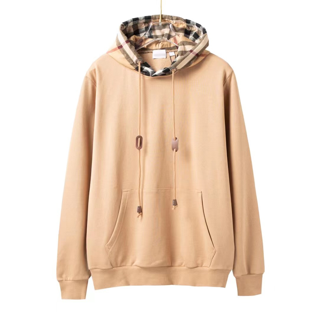 B brand hoodies autumn and winter classic contrast color check hoodie custom leather buckle 420g heavy fabric loose fit designer sweater, Customize
B brand hoodies autumn and winter classic contrast color check hoodie custom leather buckle 420g heavy fabric loose fit designer sweater, Customize