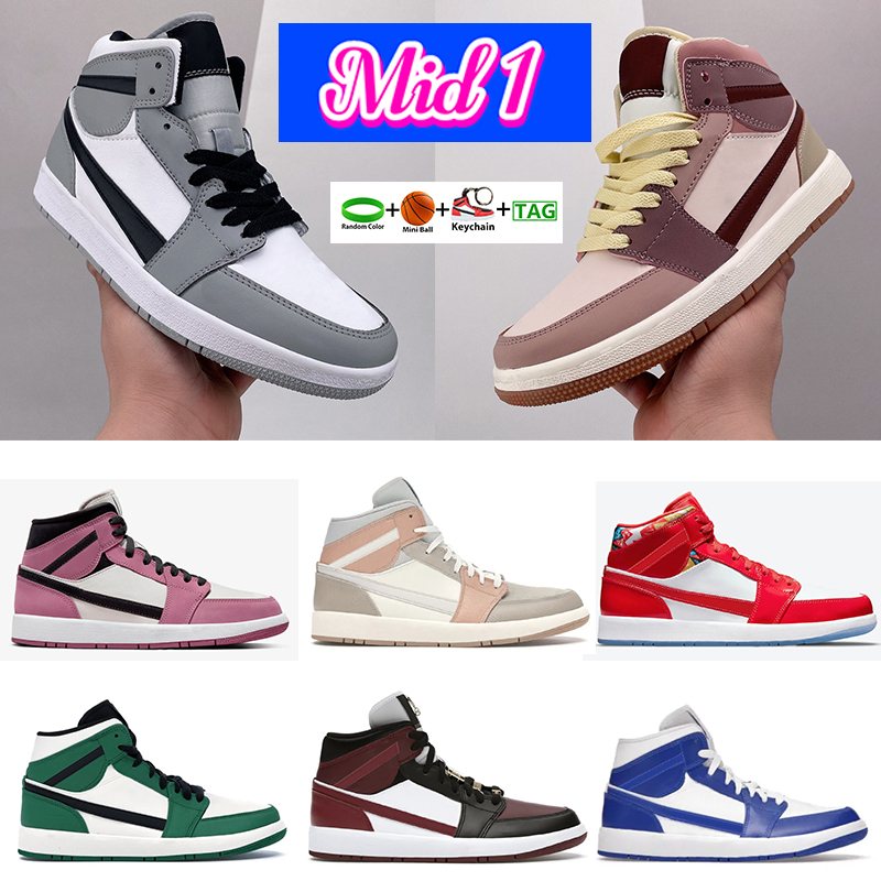 Mid 1 Basketball Shoes 1s Light smoke grey Black Dark Beetroot SE Dark Pony Smoky Mauve Chicago berry pink men sneakers Pine Green Purple Aqua women Trainers GAI, No.48- shoes box
Mid 1 Basketball Shoes 1s Light smoke grey Black Dark Beetroot SE Dark Pony Smoky Mauve Chicago berry pink men sneakers Pine Green Purple Aqua women Trainers GAI, No.48- shoes box
