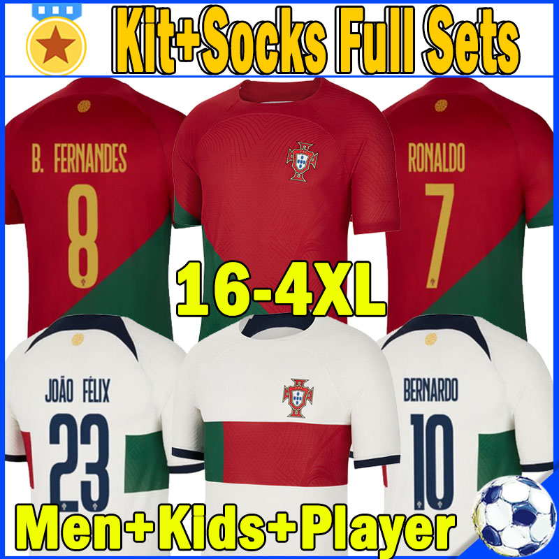XXXL 4XL 2022 Portuguese Soccer jerseys Portogallo Player Training Bruno Fernandes 22 23 Andre Silva Joao Felix NEVES DIOGO J. Ruben Dias Men Women Kit Socks full sets, Putaoya 2022 away
XXXL 4XL 2022 Portuguese Soccer jerseys Portogallo Player Training Bruno Fernandes 22 23 Andre Silva Joao Felix NEVES DIOGO J. Ruben Dias Men Women Kit Socks full sets, Putaoya 2022 away