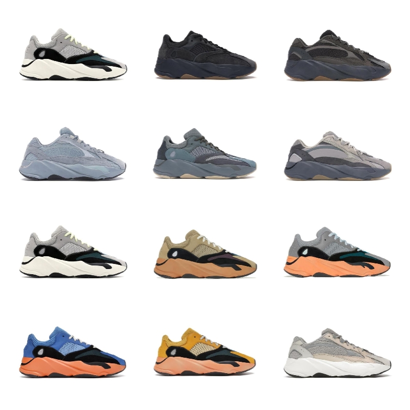 2022 700 Running Shoes Breathable Shoes Sneakers V3 Women's Men's Mono Safflower Fade Carbon Hi-Res Blue Red Static Mauve Vanta Big Size White e