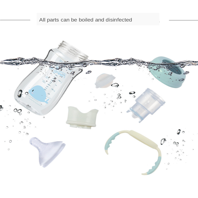 Baby Bottles# PPSU and Glass Bottle Materials Wide-bore Quick Flush Anti-colic born Milk Training Feeding Accessories Water 220919