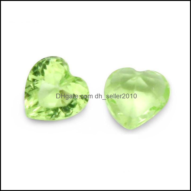 Charms 120Pcs/Lot Wholesale Romantic Heart Colorf Birthstone Floating Locket Charms Fit Glass Accept Customization Drop Delivery 2021 Dhdzg