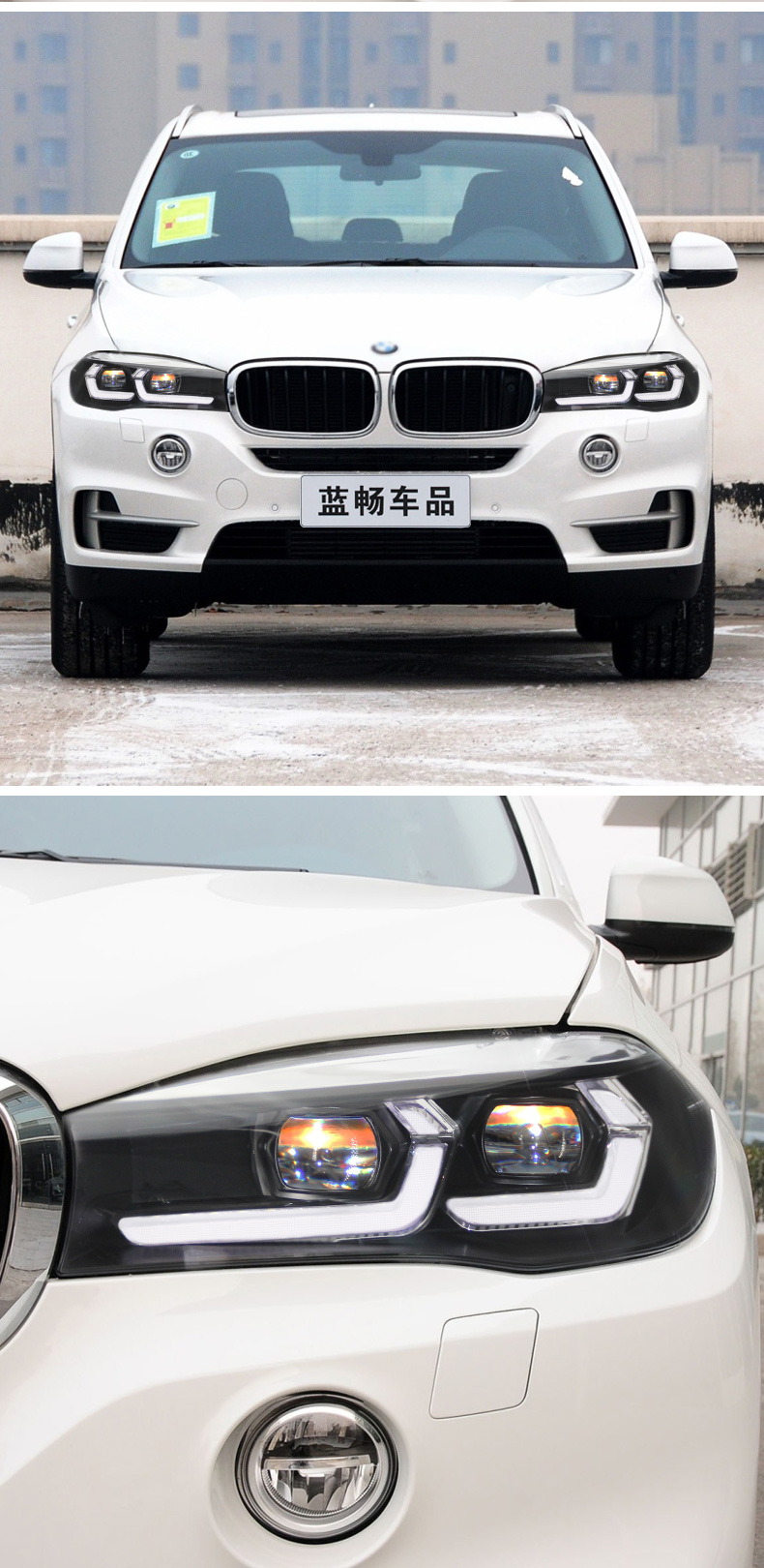 LED Headlight for BMW X5 X6 F15 F16 20 13-20 19 Headlamp F85 LED Turn Signal High Low Beam Daytime Running Headlights