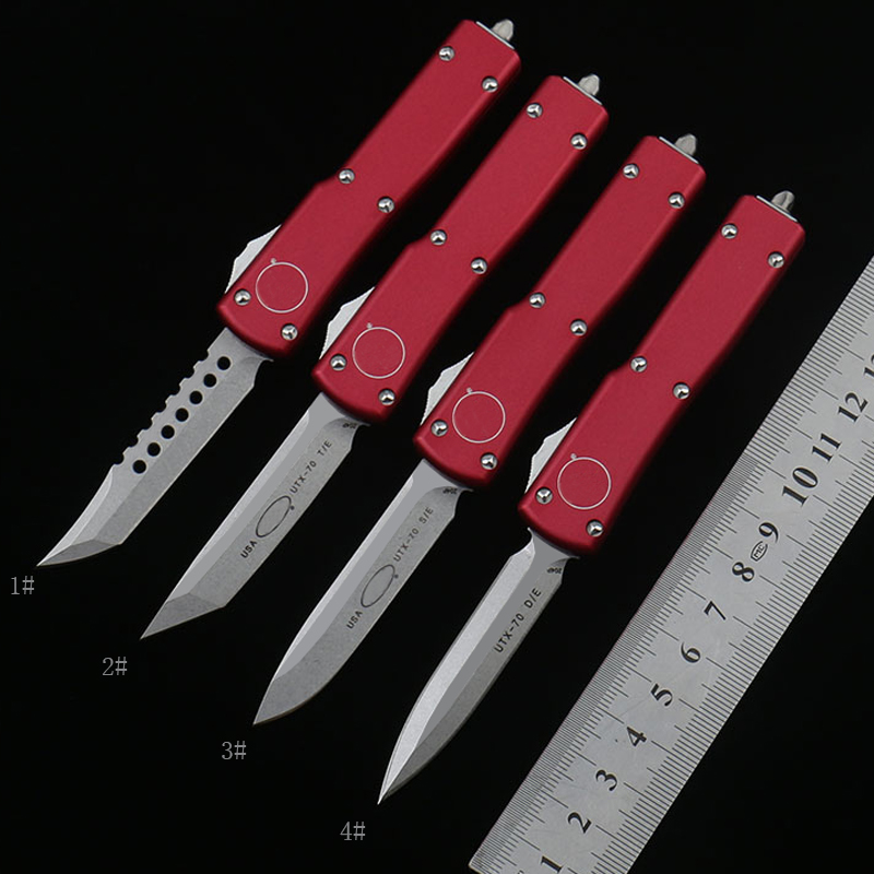 Red UTX-70 UT70 Automatic D2 pocket blade Knife Aluminum Handle Outdoor tactical survival EDC Tool
Red UTX-70 UT70 Automatic D2 pocket blade Knife Aluminum Handle Outdoor tactical survival EDC Tool