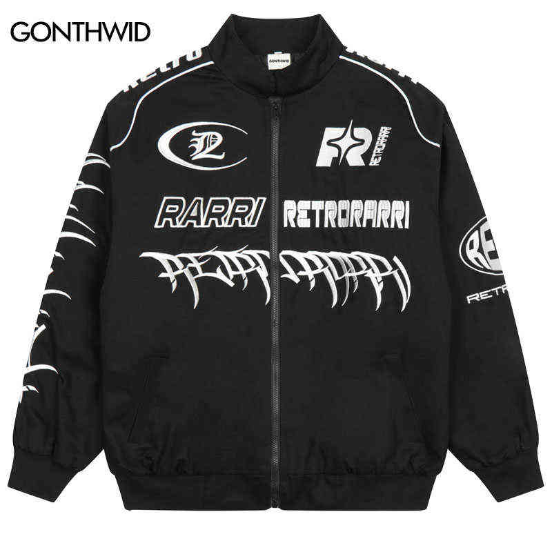 Men' Jackets Vintage Baseball Jackets Streetwear Hip Hop Embroidery Letter Racing Jacket Harajuku Fashion Varsity Casual Racer Bomber Coats T220914, Black
Men' Jackets Vintage Baseball Jackets Streetwear Hip Hop Embroidery Letter Racing Jacket Harajuku Fashion Varsity Casual Racer Bomber Coats T220914, Black