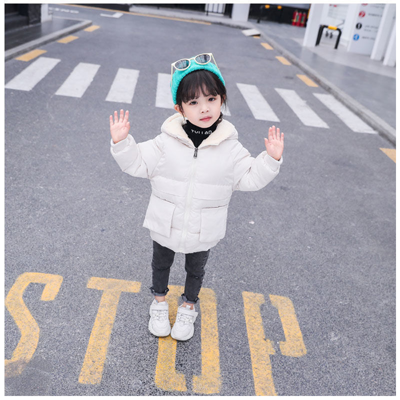 Down Coat baby Girls Outerwear hoodies Winter Boys Cotton Thick Down Coats For Children Casual Warm Hooded Jackets Coats Kids Clothes 220919